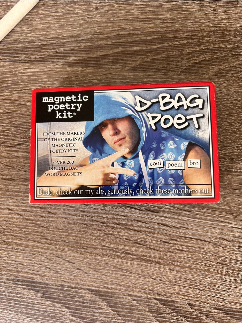 Magnetic Poetry D-Bag Poet Magnetic Poetry Kit - Red/Blue